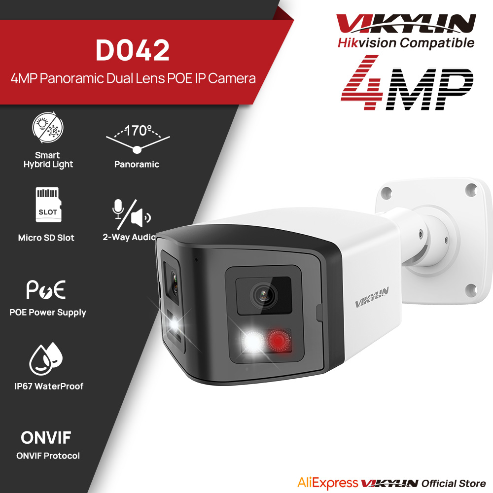 Smart Home Notifications - VIKYLIN 170 ° Panoramiczna kamera IP