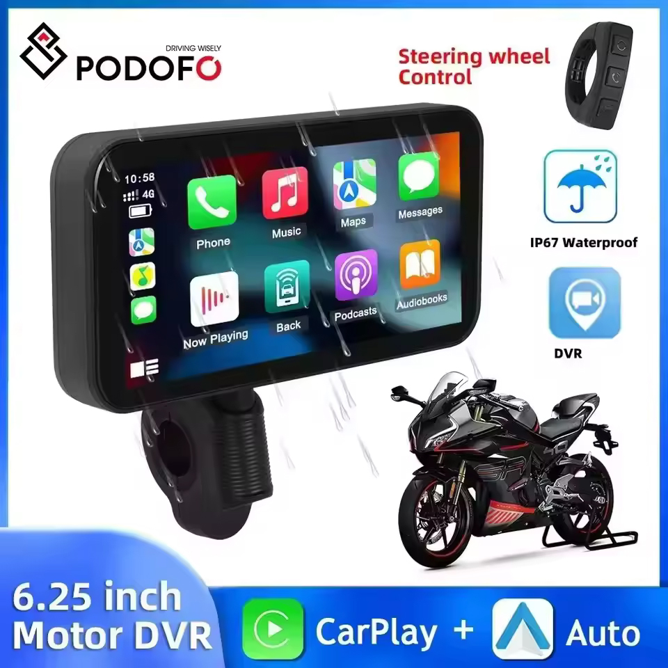 Smart Home Orvibo - Podofo nawigacja motocyklowa Carplay 6.25 ''inteligentny