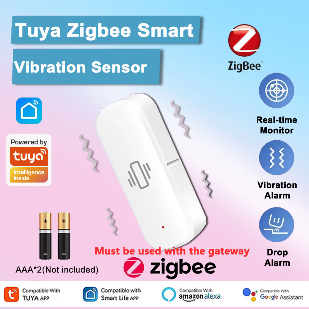 Smart Home Notifications - Czujnik wibracji Tuya Zigbee, alarm wibracyjny,