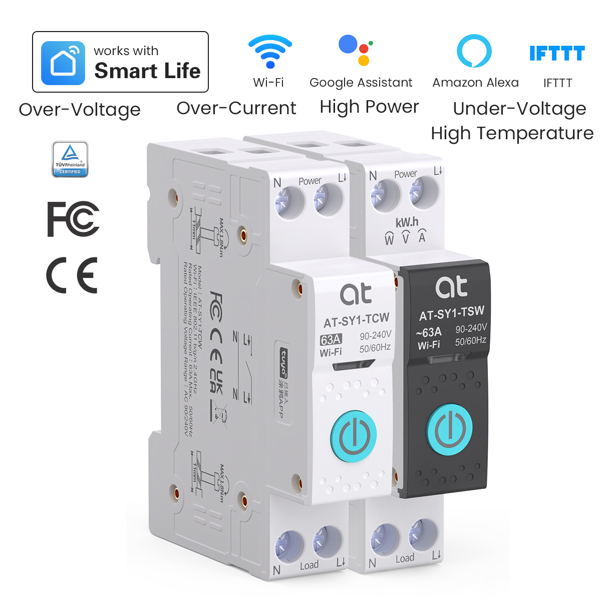 Smart Light Switch - Wyłącznik automatyczny Tuya WiFi Smart 1P+N