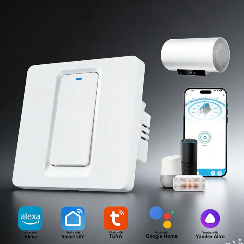 Smart Home Alexa - Inteligentny przełącznik podgrzewacza wody/Wifi i Bluetooth,