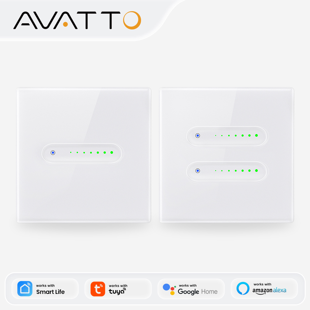 Smart Home Alexa - AVATTO WiFi 1/2-kanałowy inteligentny ściemniacz, dotykowy