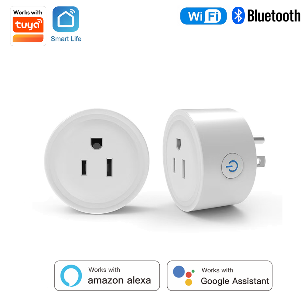 Smart Home Web - Inteligentna okrągła wtyczka Tuya US-Spec 10A
