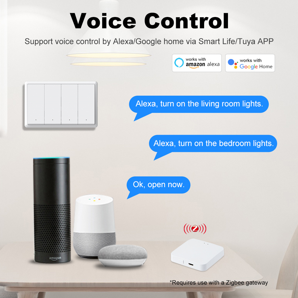 Inteligentny przełącznik Zigbe – Smart Home Alexa recenzja i cena